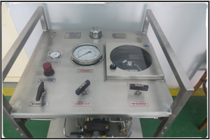 high pressure testing skid hydrotest